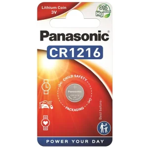Батарейка Panasonic літієва CR1216 блістер, 1 шт., CR-1216EL/1B UA